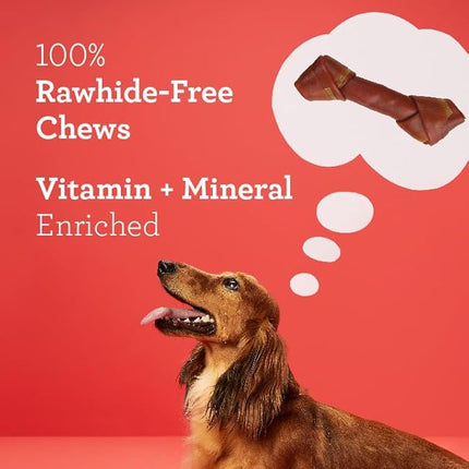 DreamBone Chews, Medium Rawhide Free Dog Bones Made With Real Beef, Chicken and Vegetables, 4 Count