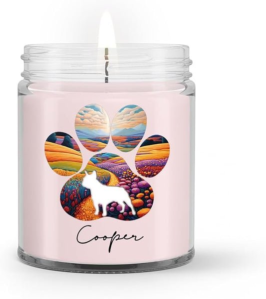 Dog Memorial Gifts Scented Candle - Dog Memorial Gifts for Loss of Dog, Pet Loss Gifts and Loss of Dog Sympathy Bereavement Gifts - Pet Memorial Candle for Pet Owners