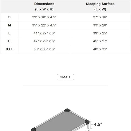 K9 Ballistics Chew Proof Elevated Cooling Dog Bed - Made for Aggressive Chewers, Virtually Indestructible, Ripstop Fabric with No Padding, Pre-Assembled - Small, Obsidian Black Ripstop