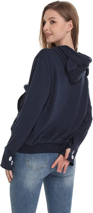 LINYUCHEN Cat Dog Pouch Hoodie Large Pet Pouch Sweatshirt Puppy Kitten Holder Carrier Pullover Shirt Unisex Hoodies