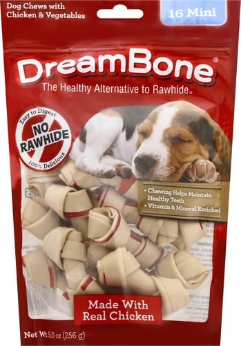 DreamBone Mini Chew, Treat Your Dog to a Chew Made with Real Meat and Vegetables