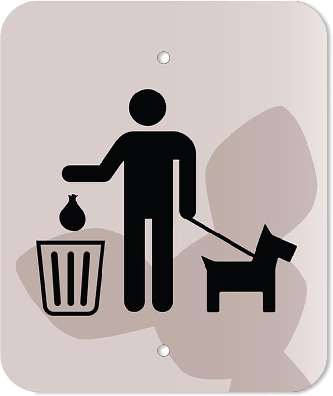 DISPENSE-ART™ collection "Peek A Pup" - Custom UV printed design on rust-proof aluminum starter dog waste station/roll bag system - Includes 400 dog waste bags & 10x12 Sign