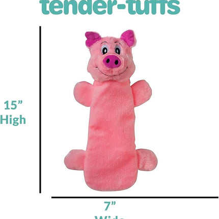 SmartPetLove Snuggle Puppy Tender Tuffs - Water Bottle Cruncher with Puncture Resistant Squeaker - Pig Bottle Cover Dog Toy