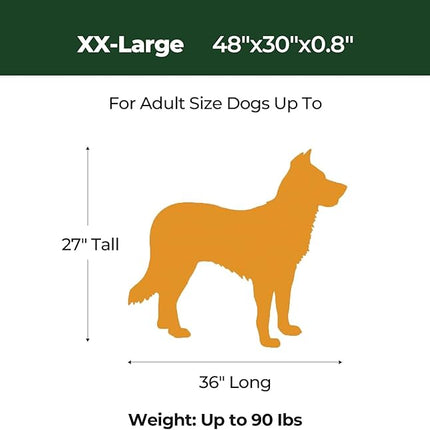 BALANCE Dog Crate Pad, Dog Foam Crate Mat Kennel Pad, Washable Water-Resistant Pet Bed Flat Dogs Cag Mat for XX-Large Dogs