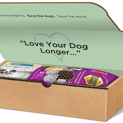 Longevity15 C15:0 Dog Health Supplement (30-Day Supply) & Yummy Combs Dog Dental Treats (8oz Bag) for Medium Dogs – C15:0 Fatty Acid for Daily Wellness, Food Topper – VOHC Approved Oral Care Treat