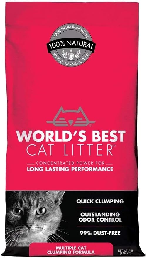World's Best Cat Litter, Multiple Cat Clumping Formula, 7 lbs.