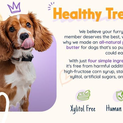 BUDDY BUDDER, Ruff Ruff Raw, Natural Dog Peanut Butter, Dog TreatMade in USA, (17 oz Jars)