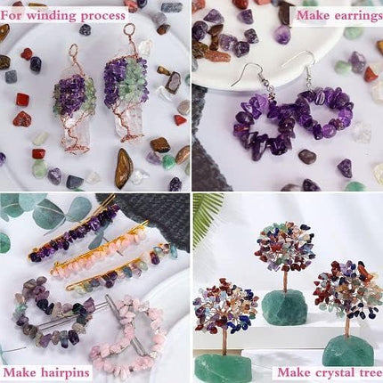 YATOJUZI Lapis Lazuli Aquarium Gravel Rocks Bulk Wholesale Tumbled Crystals Stones Chips Crushed Reiki Energy Balancing Gemstones for Planters Vase Filler Fountain Fish Tank Potted Decor 0.44LB