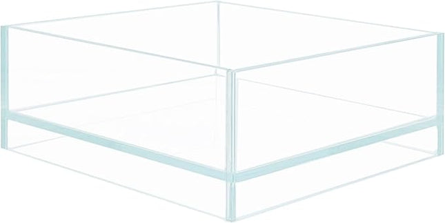 Nano Tall Rimless Aquarium Low Iron Frameless Fish Tank, Extra Clear with Floating Air Style, for Aquariums or Terrariums