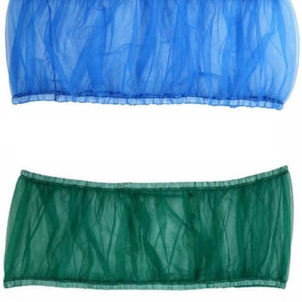 Bird Cage Seed Catcher (2 Pack), Airy Gauze Bird Cage Cover Seeds Guard Dust-Proof Universal Birdcage Accessories Mesh Net Cover (Blue + Green, XL)