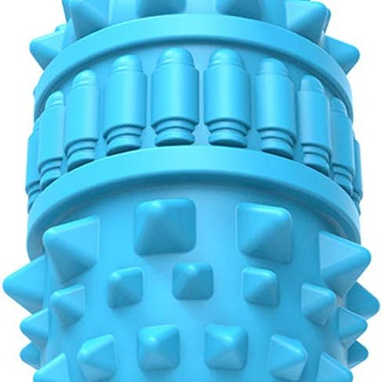 PIFFZEDO Dog Toys for Aggressive Chewers,Interactive Natural Rubber Chew & Squeaky Toy for Large Medium Breed,Dog Toothbrush,Tough & Durable (Azure,Large)