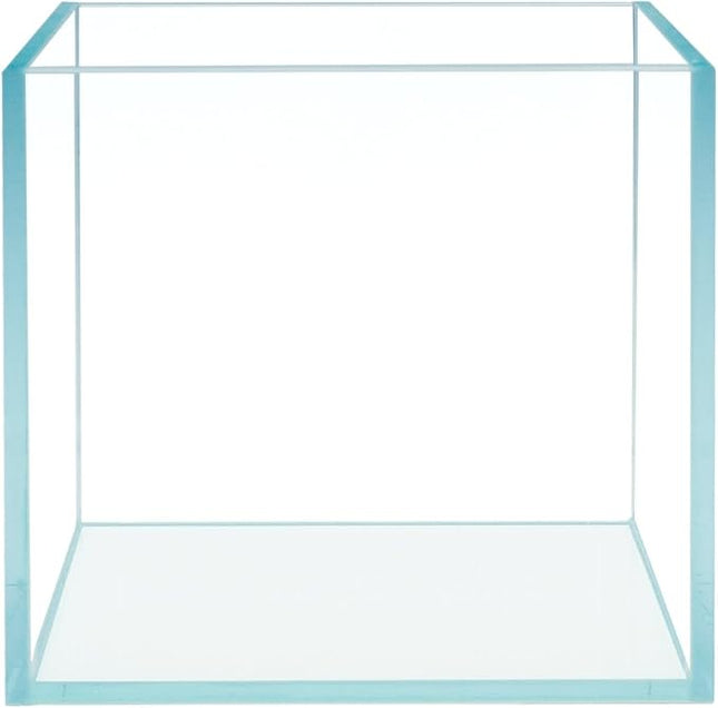 Cube Rimless Frameless Extra Clear All Glass Aquarium, Low Iron Glass Tank, 5mm Glass, White Leveling Mat Included, w/Lids Options