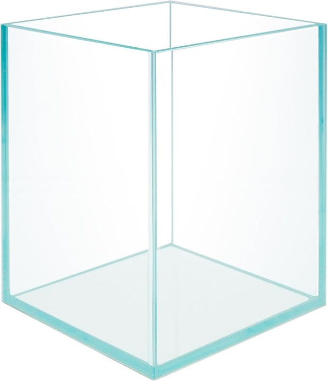 Nano Tall Rimless Frameless Extra Clear Glass Aquarium, Low Iron Glass Tank, 5mm Glass, White Leveling Mat Included, w/Lids Options