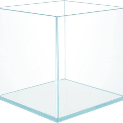 Cube Rimless Frameless Extra Clear All Glass Aquarium, Low Iron Glass Tank, 5mm Glass, White Leveling Mat Included, w/Lids Options