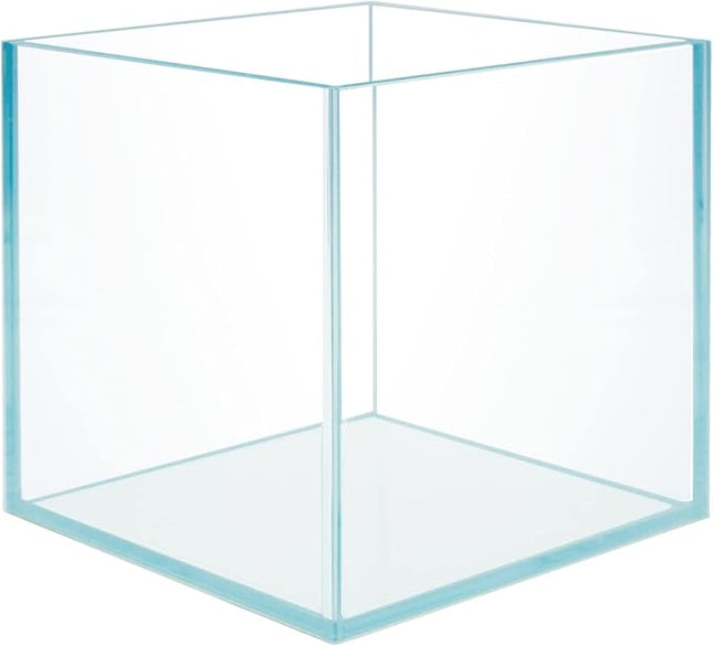 Cube Rimless Frameless Extra Clear All Glass Aquarium, Low Iron Glass Tank, 5mm Glass, White Leveling Mat Included, w/Lids Options