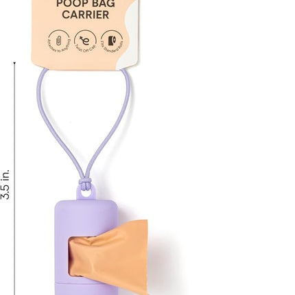 Wild One Dog Poop Bag Holder and Dispenser with Leash Attachment, Leak Proof, Easy Twist Top for Refills, Includes 1 Roll Bags, Spruce