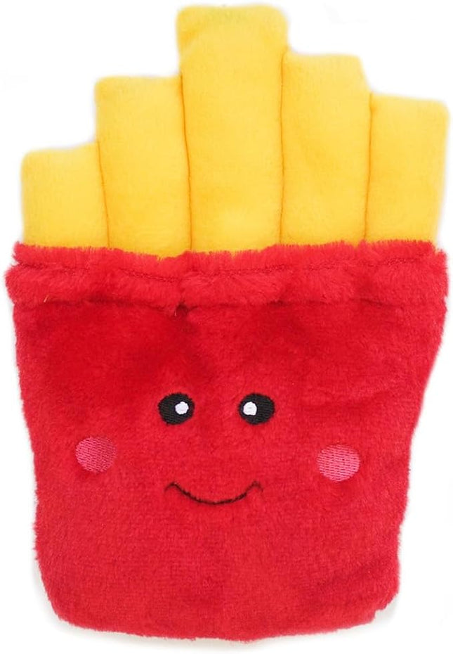 ZippyPaws NomNomz - Dog Squeaky Toys to Keep Them Busy, Funny Food Plush for Small & Medium Dogs, Cute Stuffed Puppy Toy, Pet Products, Gift for Dogs of All Breeds, Soft and Cuddly - Fries