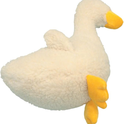 SPOT 13in Vermont Style Fleece Duck Dog Toy – Soft Plush Squeaky Comfort Toy for Medium & Large Dogs and Puppies – No Plastic Parts – Safe for Light Chewers – Calming & Cuddly Indoor Pet Toy