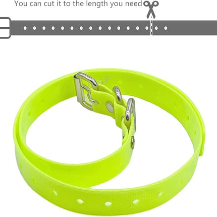 Dog Collar Strap for Most of Electronic Training Shock Collar Receivers-Adjustable Durable Waterproof Odorless 3/4 Inch Collar Replacement for Barking Fence-Pet TPU Collar Strap