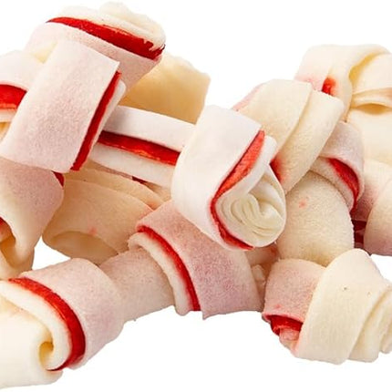 Dingo 95014 Mini Bones, Rawhide For Small/Toy Dogs, Red,14-Count