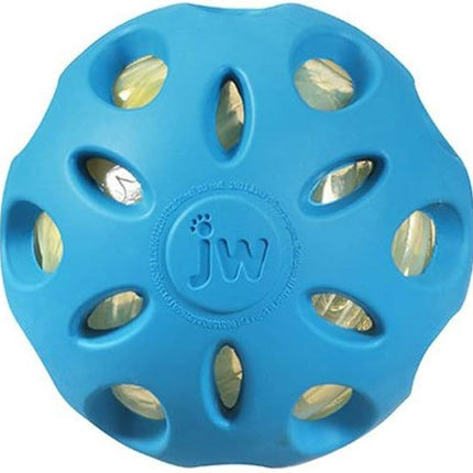 JW Pet Crackle Heads Crackle Ball Crunchy Noise Chew Fetch Toy for Dogs, Assorted Colors, Large 4' Diameter