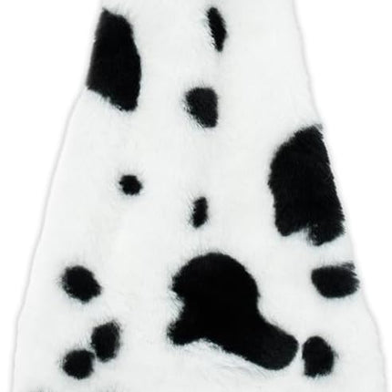 Best Pet Supplies Squeaky Dog Toys with Soft Durable Fabric for Small, Medium and Large Pets Interactive Toy for Indoor Play, Supports Active Biting and Play - Cow, Large