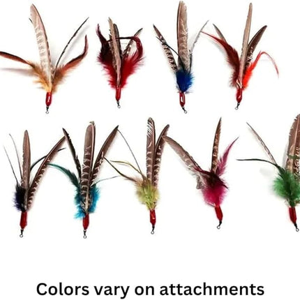 GoCat Da Bird Rod and Feather Cat Toy, Handmade in The USA (1 Bird)