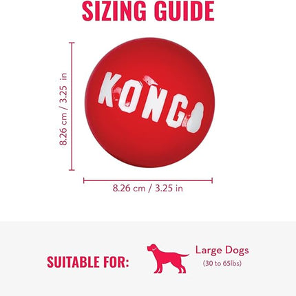 KONG Wild Knots Bear & Signature Balls (2 Pack) - Soft Bear Chew Toy with Rope Interior - Durable Dog Balls for Fetch - for Large Dogs