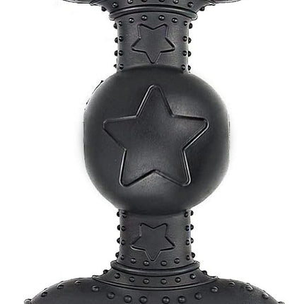 Natural Rubber Dog Toys for Medium Aggressive Chewers - Lifetime Replacement - Tough Tug War Dog Toy for Medium Dogs Tooth Clean, Black