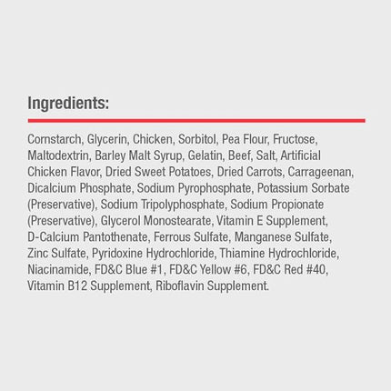 DreamBone Chews, Medium Rawhide Free Dog Bones Made With Real Beef, Chicken and Vegetables, 4 Count