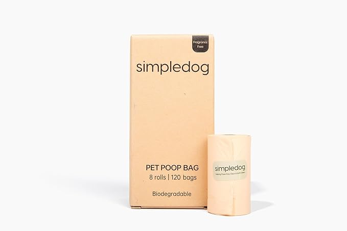 The #1 Poop Bag for the Environment. Period! Biodegradable & Compostable Dog Poop Bags – 120 Count (8 Rolls) Extra Thick 100% Leak Proof | TUV OK Compost & BPI Certified | Mixed Black & Cream