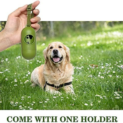 Dog Poop Bags Rolls: Leak-Proof Poo Bag with Dispenser – Large Unscented Poop Bags for Doggy Dogs (450 Count)- Green