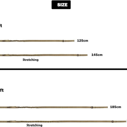 ICEFANG Tactical Dog Leash,K9 Training Walking Bungee Lead with 2 Control Handle,Heavy Duty Quick Release Metal Clasp,Hands Free D-Ring for Medium Large Dogs (4ft,Reflective Brown)