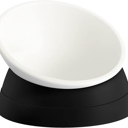 Cat Bowls Elevated Cat Food Bowl Adjustable Pet Dish Anti-Slip and Anti-Noise Raised Bowl Protecting Pet’s Spine Thickened Plastic Bowl Suitable for Indoor, 17 Oz