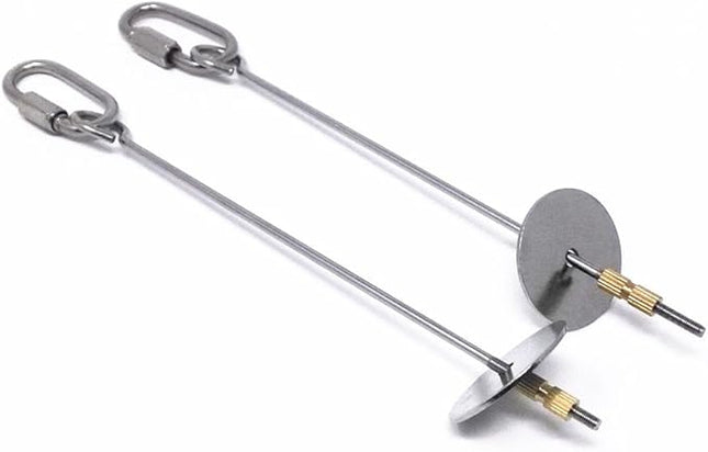 Honbay 2pcs Parrot Bird Rabbit Hutch Cage Fruit Vegetable Holder Skewer Foraging Toy Animal Treating Tool (L)