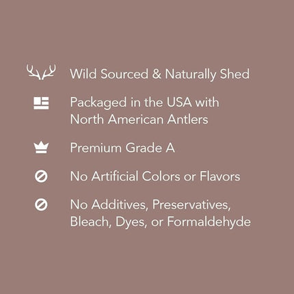 Amazon Brand – Wag Split Elk Antler, Naturally Shed, Small (Best for Dogs under 15 lbs)