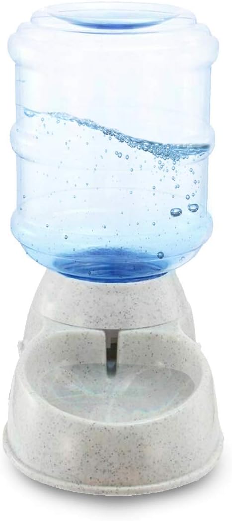 Automatic Pet Water Self-Dispenser - Zento Deals Premium Quality Self-Dispensing Gravity Drinking Pet Waterer, 3.7 Liters Capacity