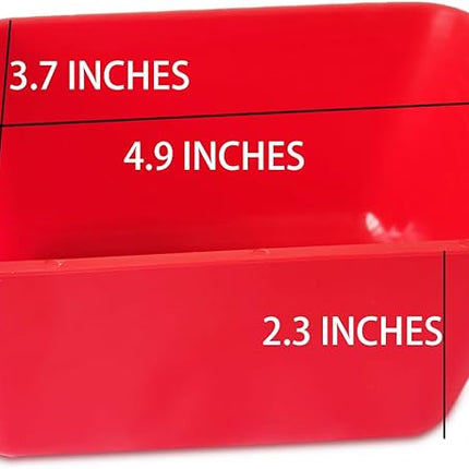 Pack of 20 Cage Cups Birds Feeders Seed Bowl Chicken Feeding Watering Dish Rabbit Water Food Hanging Wire Cages Box 16 oz Coop Cups for Pet Parrot Parakeet Game Fowl Poultry Pigeon