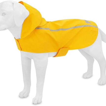 Best Pet Supplies - Voyager Waterproof Dogs Rain Poncho - Yellow - Large, Chest: 25" ~ 30" (253-YW-L)