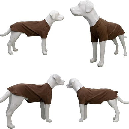Lovelonglong 2019 Pet Clothing Dog Costumes Basic Blank T-Shirt Tee Shirts for Medium Dogs Coffee XXL