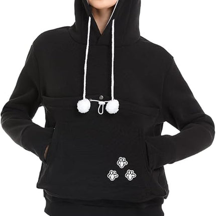 LINYUCHEN Cat Dog Pouch Hoodie Large Pet Pouch Sweatshirt Puppy Kitten Holder Carrier Pullover Shirt Unisex Hoodies