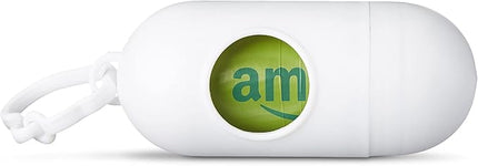 Amazon Basics Dog Poop Bags with Dispenser, 540 Count, Enhanced for Guaranteed Leakproof, Cucumber Scented, Includes Leash Clip