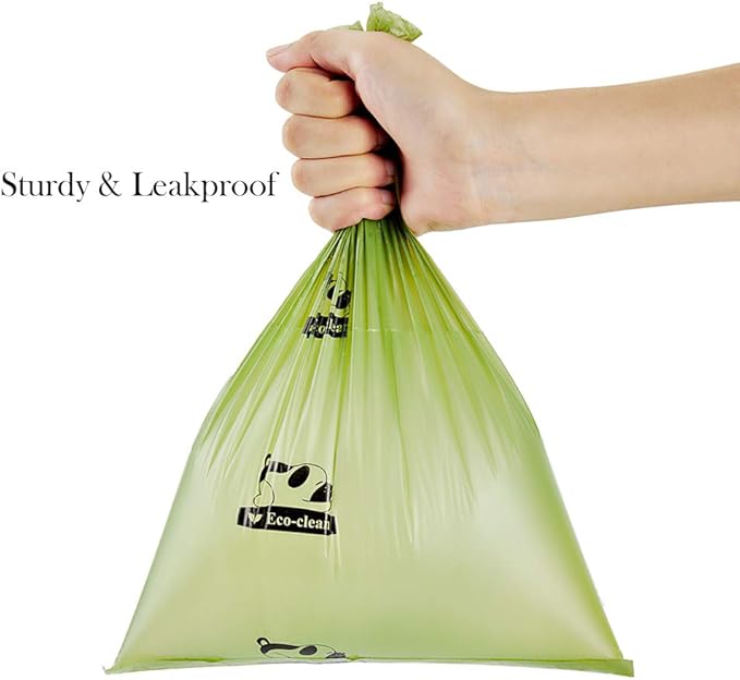 ECO-CLEAN Poop Bags Biodegradable, 16 Rolls/240 Bags, Dog Waste Bags, Unscented, Leak-Proof, Easy Tear- Off