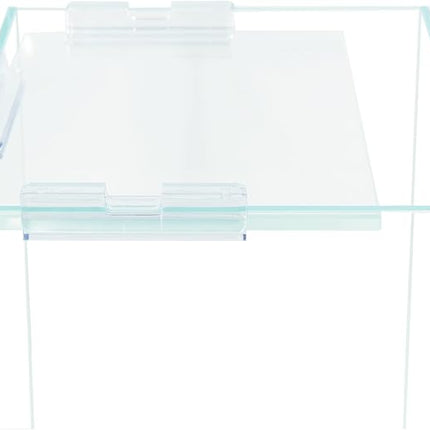 Nano Tall Rimless Aquarium Low Iron Frameless Fish Tank, Extra Clear with Floating Air Style, for Aquariums or Terrariums