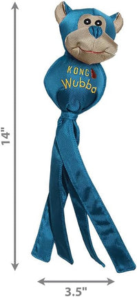 KONG Wubba Friends Ballistic Dog Toy - Durable Interactive Squeaky Toy for Dogs, Assorted Colors/Animals, Ideal for Fetch & Tug-of-War (Large)