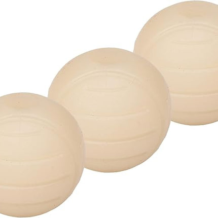Amazon Basics Dog Toys, Interactive Glow Rubber Balls, (Pack of 3), 2.5 inch, Beige