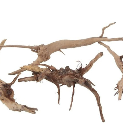 emours Natural Driftwood Vine Branches Reptiles Aquarium Decoration Assorted Sizes,Small,4 Pieces