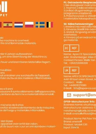 oneisall Dog Clippers with Double Blades,Cordless Small Pet Hair Grooming Trimmer,Low Noise for Trimming Dog's Hair Around Paws, Eyes, Ears, Face, Rump (Black)