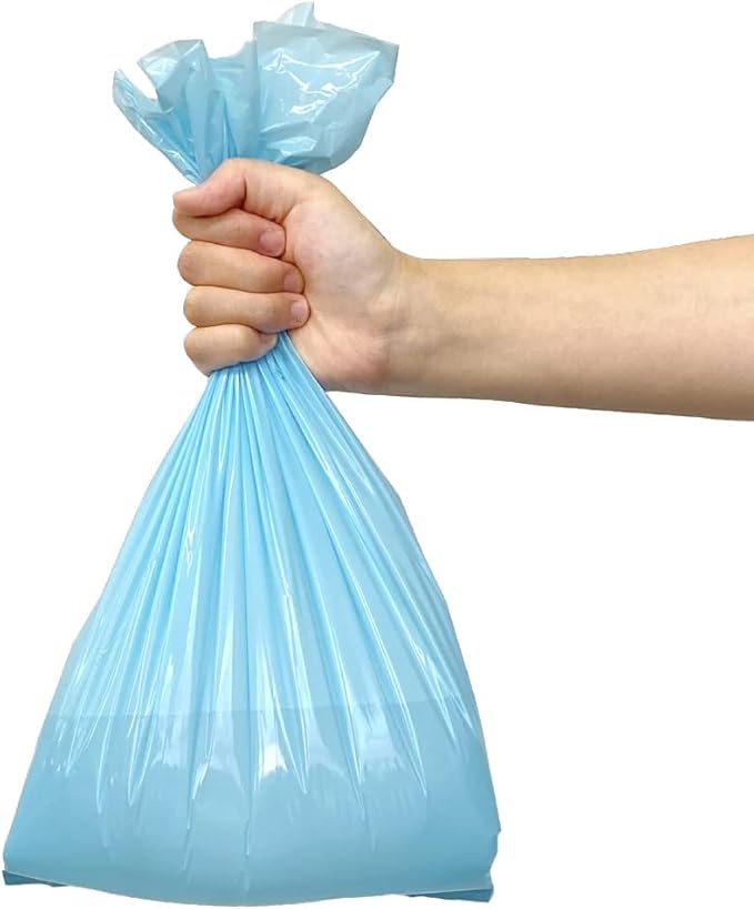 BOS Amazing Odor Sealing Dog Poop Bags - Durable and Unscented [Size: M, Color: Light Blue] (90 Count, Pack of 2) (180 Bags)