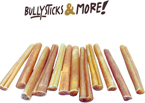 BULLYSTICKS & MORE 6 Inch Beef Collagen Sticks for Dogs (16 Count) - Bones for Dogs - No Hide Sticks Beef Cheek Rolls